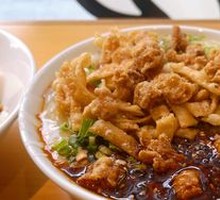 Egg-Drizzled Pork Crisp Tofu Brain