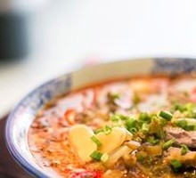 Sour Cabbage Pork Liver Noodles