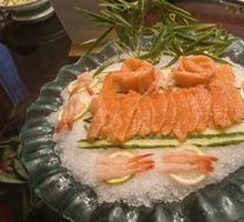 Salmon and Sweet Shrimp Platter