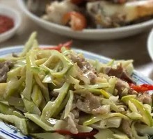 Fresh Bamboo Shoots with Pork Slices