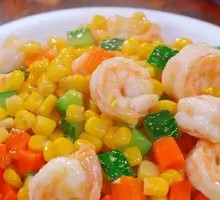 Colorful Corn and Shrimp