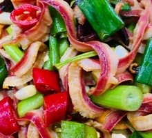 Scallion Stir-fried Tripe Strips