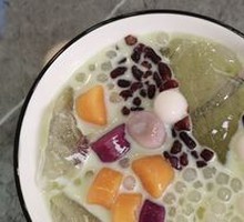 Matcha Taro Ball Ice Jelly