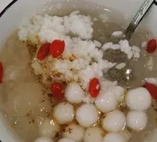 Osmanthus Glutinous Rice Balls with Ice Jelly