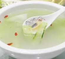 Cucumber and Century Egg Soup