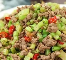 Celery and Minced Beef