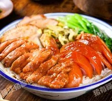 Grilled Chicken with Braised Sausage