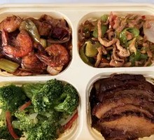 Three Meat Dishes and One Vegetarian