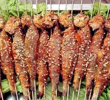 Grilled Small Yellow Croaker Skewers