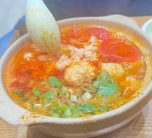 Tomato Meatball Bean Soup Rice