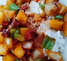 Beef and Potato Rice Bowl