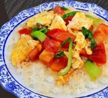 Tomato and Egg Rice Bowl