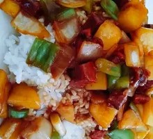 Beef and Potato Rice Bowl