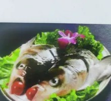 Fresh-caught Bighead Carp Head