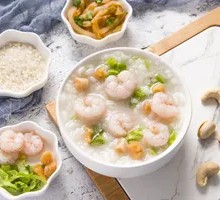 Shrimp and Mushroom Porridge