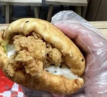 Spicy Chicken Leg Chinese Burger