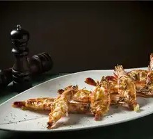 Cheesy Baked Black Tiger Shrimp