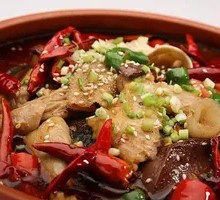 Fatty Intestine and Blood Curd Rice Bowl