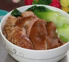 Pork trotter rice