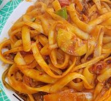 Beef Stir-Fried Knife-Cut Noodles