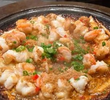 Steamed Garlic Shrimp