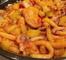 Spicy Chicken Fried Rice Noodles