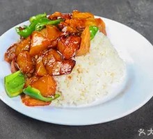 Braised Pork Intestines Rice Bowl
