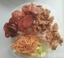 Sausage and Pig Intestine Rice