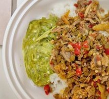 Spicy Chicken Offal Fried Rice