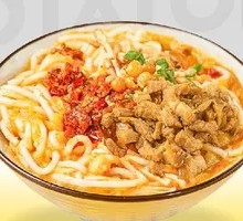 Mushroom Braised Pork with Mashed Potato Noodles