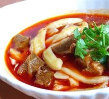 Noodles with Beef Strips