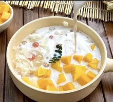 Mango Coconut Tofu Pudding