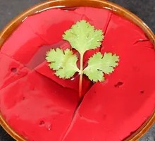 Fresh Duck Blood in Bowl