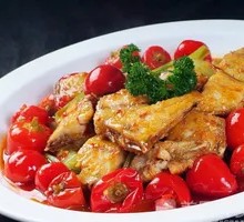 Fried Fish with Rice Tofu