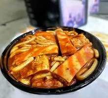Crab Cake Fried Rice Noodles