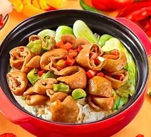 Braised Pork with Rice Crackers