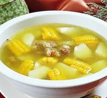 Braised Pork Ribs with Yam and Corn