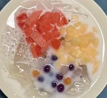Coconut Taro Bubble Ice Jelly