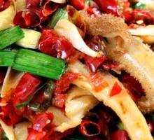 Pickled Chili Beef with Celery Strips
