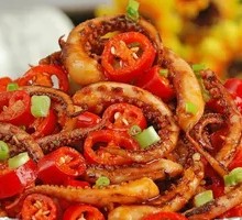 Grilled Squid Tentacles