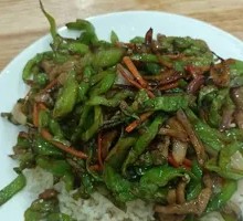 Green Pepper Shredded Pork Rice