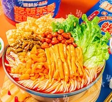 Suctioned Tofu Skewers with Luosifen Noodles