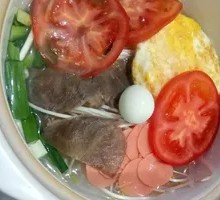 Tomato and Egg Rice Noodles