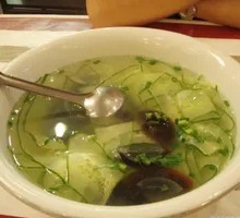 Cucumber and Century Egg Soup