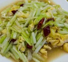 Scallion omelette