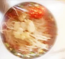 Spicy Pork Intestine Rice Noodles in Red Sauce