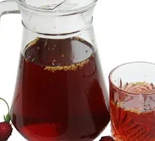 Homemade Plum Syrup Drink