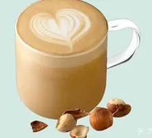 Hot Hazelnut Flavored Latte