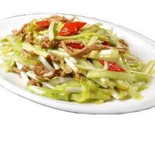 Shredded Pork with Leek Greens