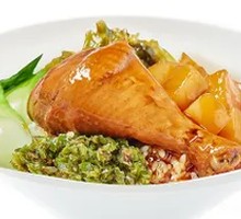 Spicy Roasted Pepper Chicken Leg Rice